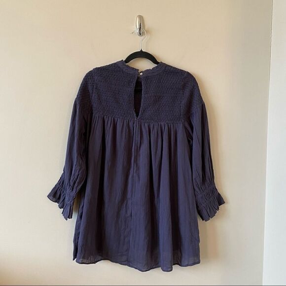 Nwt-Free People Obi Mila Smocked Tunic Blouse - Picture 3 of 15